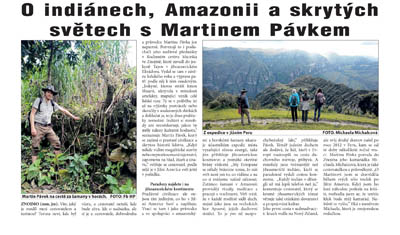 O indiánech, Amazonii a skrytých světech s Martinem Pávkem