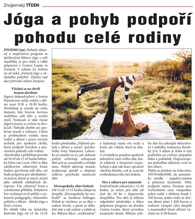 Jógaden - Znojemský týden