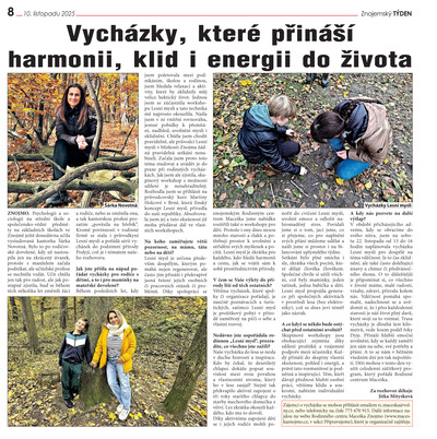 Vycházky, které přináší harmonii, klid i energii do života - Znojemský týden